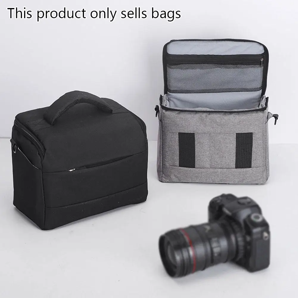 Per Nikon Sony SLR Camera Bag con divisorio staccabile integrato e copertura antipioggia borsa professionale per fotocamera a tracolla SLR