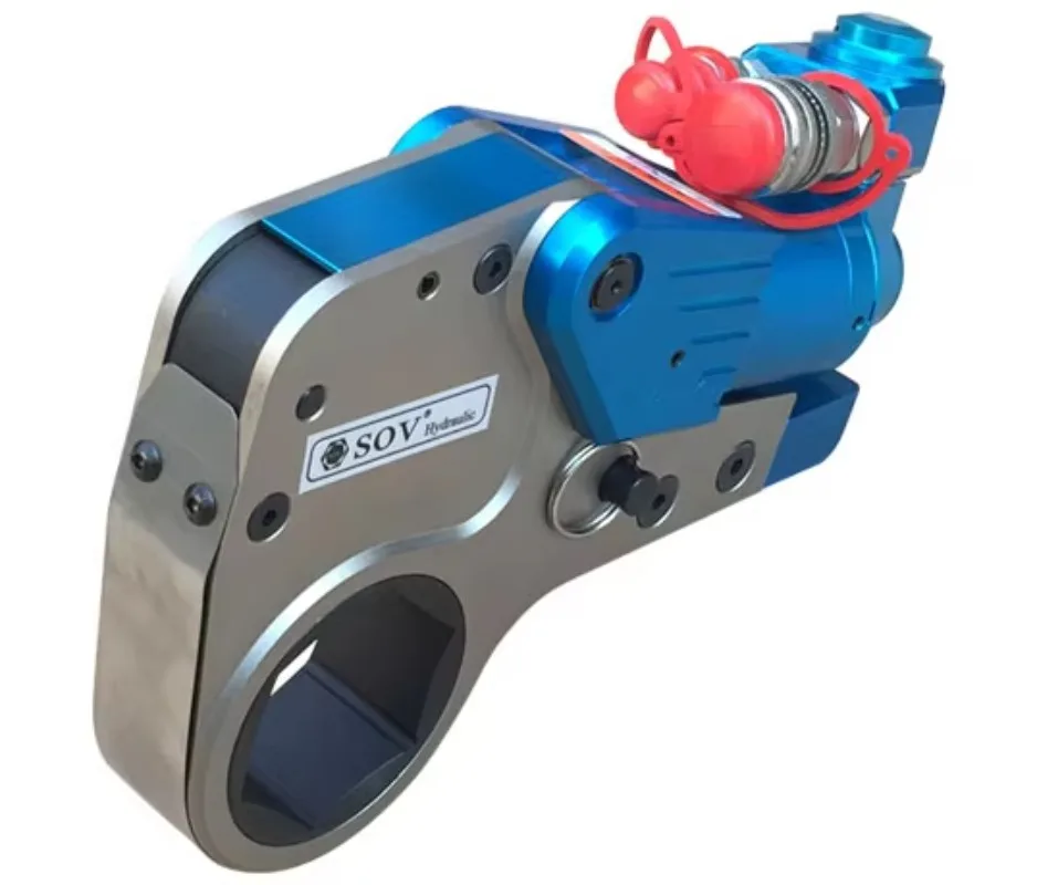 

Torque Range 232-2328 Nm Al-ti Alloy Hollow Hydraulic Torque Wrench use Hydraulic Electric Pump Drive