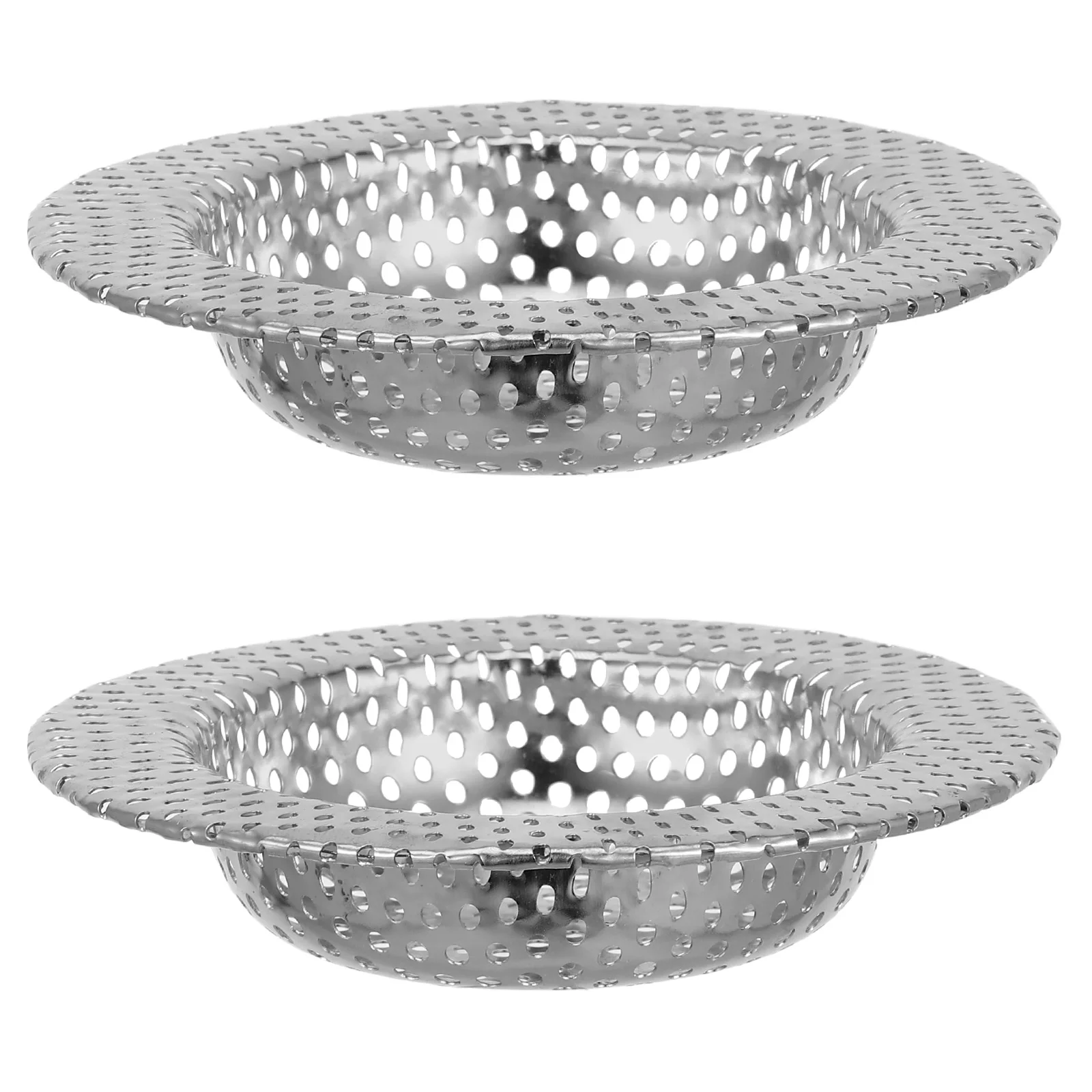

2Pcs Stainless Sink Strainer Kitchen Bathroom Kitchen Sink Strainer Filter Drains Anti Clogging Easy Clean Reliable