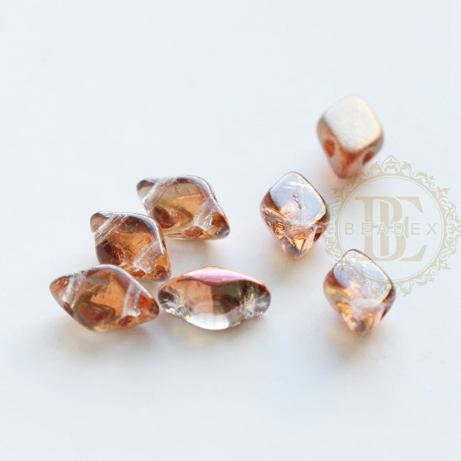 5 Grams Matubo Czech Gemduo 2-Hole Beads - 5x8mm (GEMDUO-C)