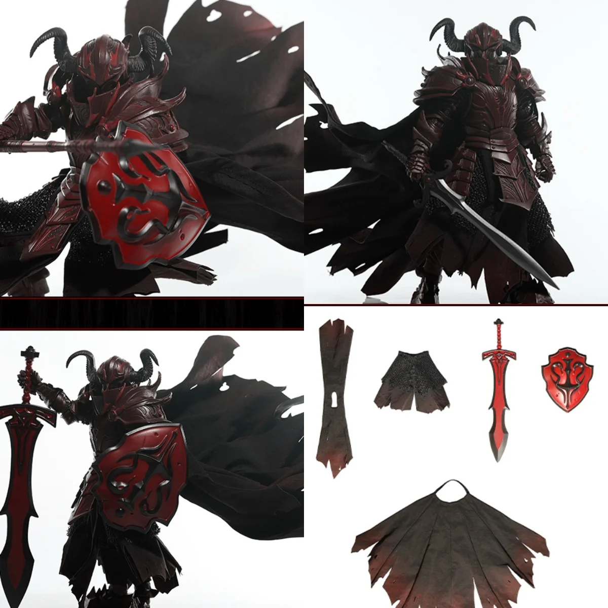 

1/12 Scale Male Soldier Four Horsemen Mythic Legions Blood Knight 2.0 DIY Cape for Mythic Armor For 6inch Action Figure Model
