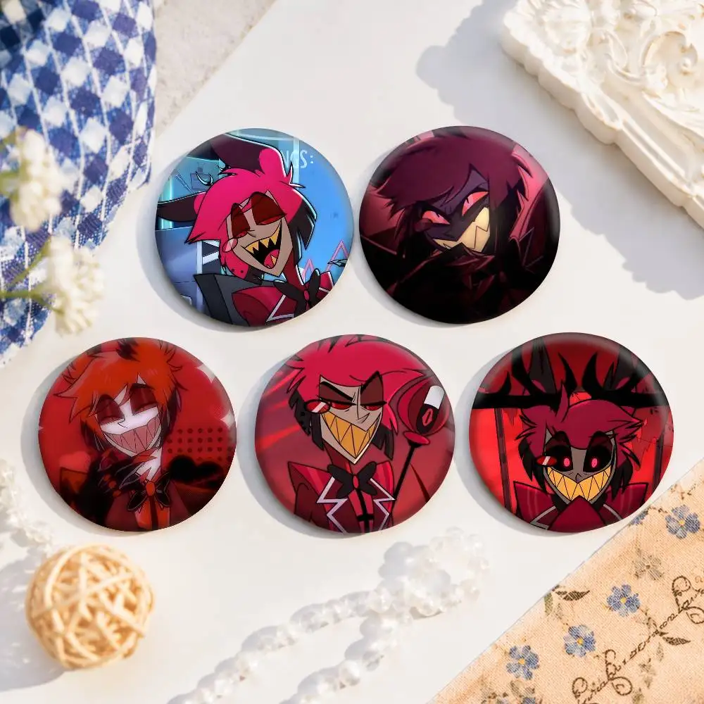 A-A-Alastor-R Anime Round Badges, Brooches, Clothing Accessories, Birthday Gifts, Anime Conventions
