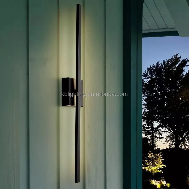 Modern Minimalist Indoor/Outdoor LED Wall Lamp  Long Strip Decorative Wall Sconce Lighting