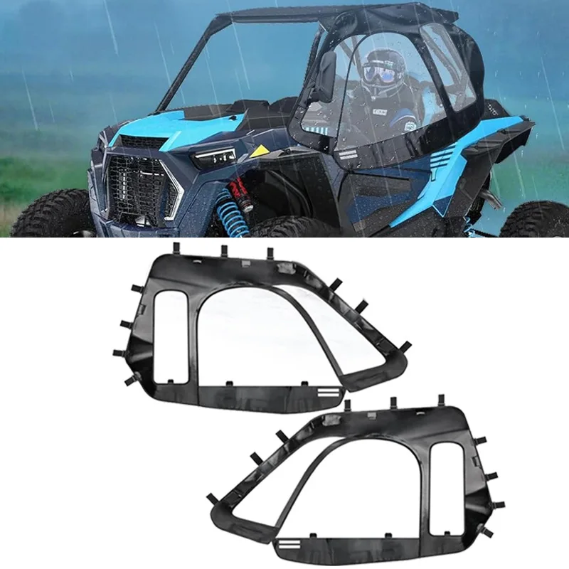 Soft Upper Doors for Polaris RZR XP 1000（2 Seater Model） – Soft Cab Enclosures Upgraded Zippers & Side Mirror Compatibility