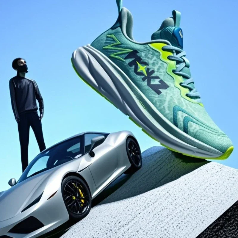 أحذية رياضية رجالية نعل سميك أحذية الجري تنفس جودة عالية لينة وحيد الرياضة في الهواء الطلق الترفيه شبكة احذية الجري الرجالية