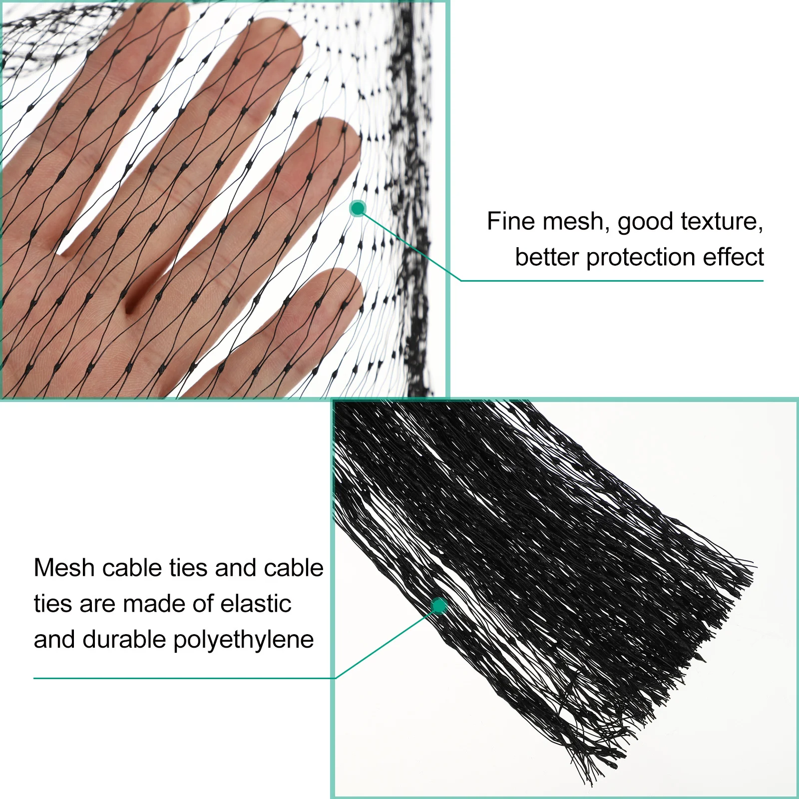 حديقة تعريشة المعاوضة مكافحة الطيور شبكة 1 قطعة ربطات كابلات براعة متفوقة دائم العملي غرامة الملمس استخدام فعال
