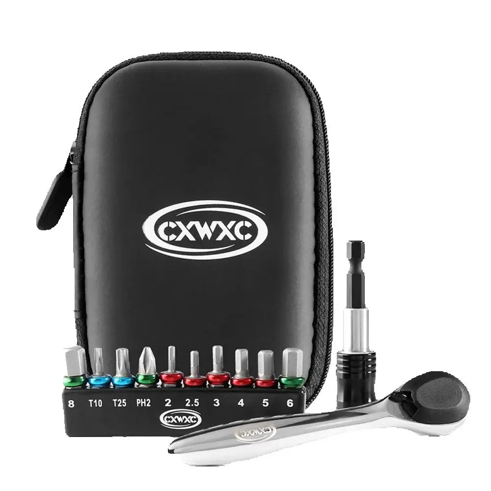 

Portable Mini 10 in 1 Ratchet Wrench Bike Tool Kit Multi-Tool Wrench Bike Repair Tool Hex Wrench Mountain Bike Road Riding Set