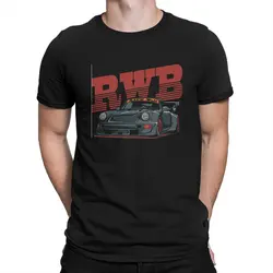 Men's T-Shirts RWB Vintage Pure Cotton Tee Shirt Short Sleeve Akira T Shirts Round Collar Tops New Arrival