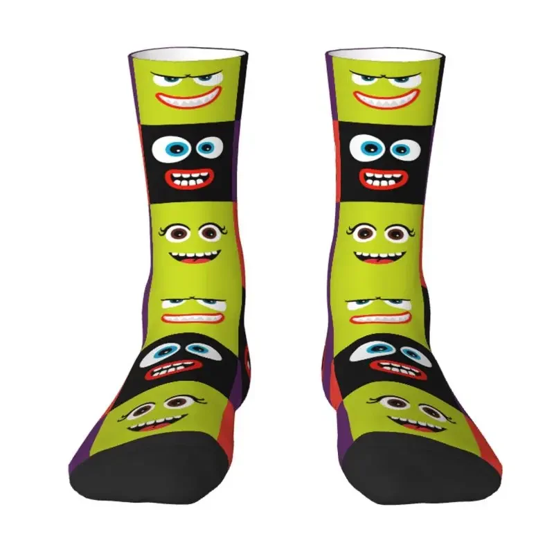 

Cartoon Faces Funny Meme Collage Men's Crew Socks Unisex Cool 3D Printing Dress Socks