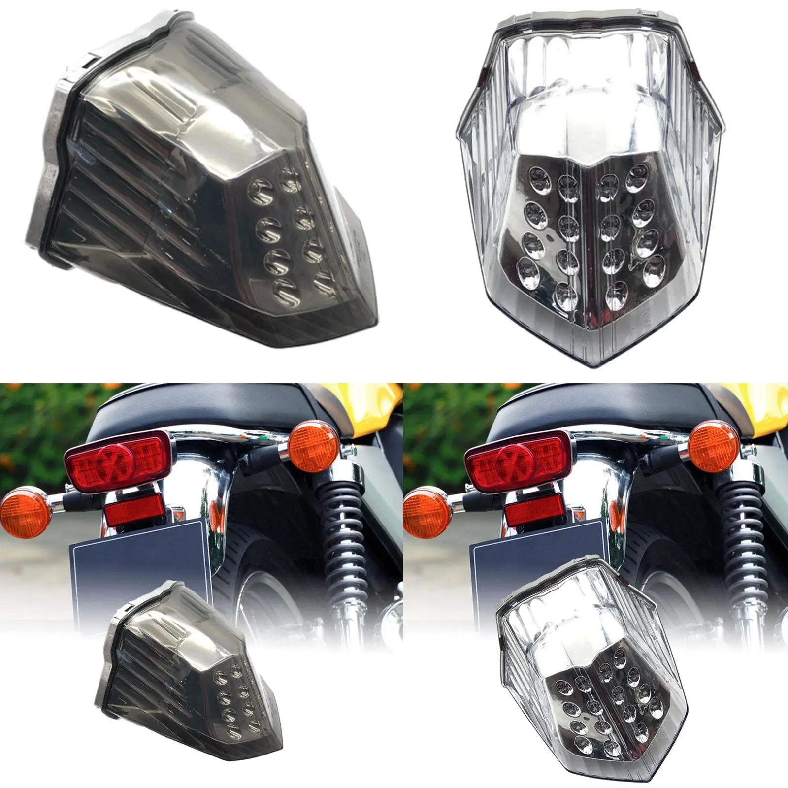 دراجة نارية مصباح ليد خلفي دراجة نارية الملحقات بدوره إشارة مؤشر الضوء الخلفي لياماها XJ6 FZ6R تحويل 600 2009-2014