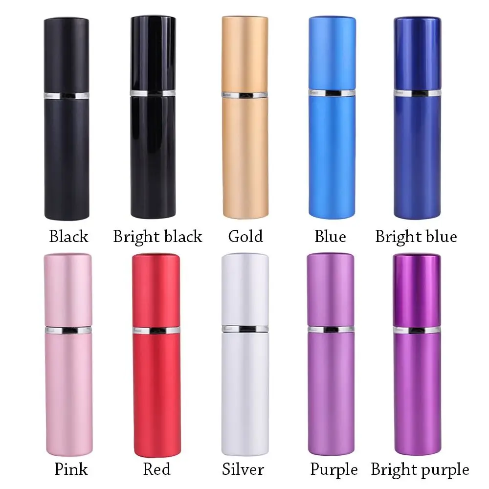 5ml Aluminum Perfume Atomizer Metal Portable for Cosmetics Alcohol Spray Mini Travel Empty Refillable Bottle