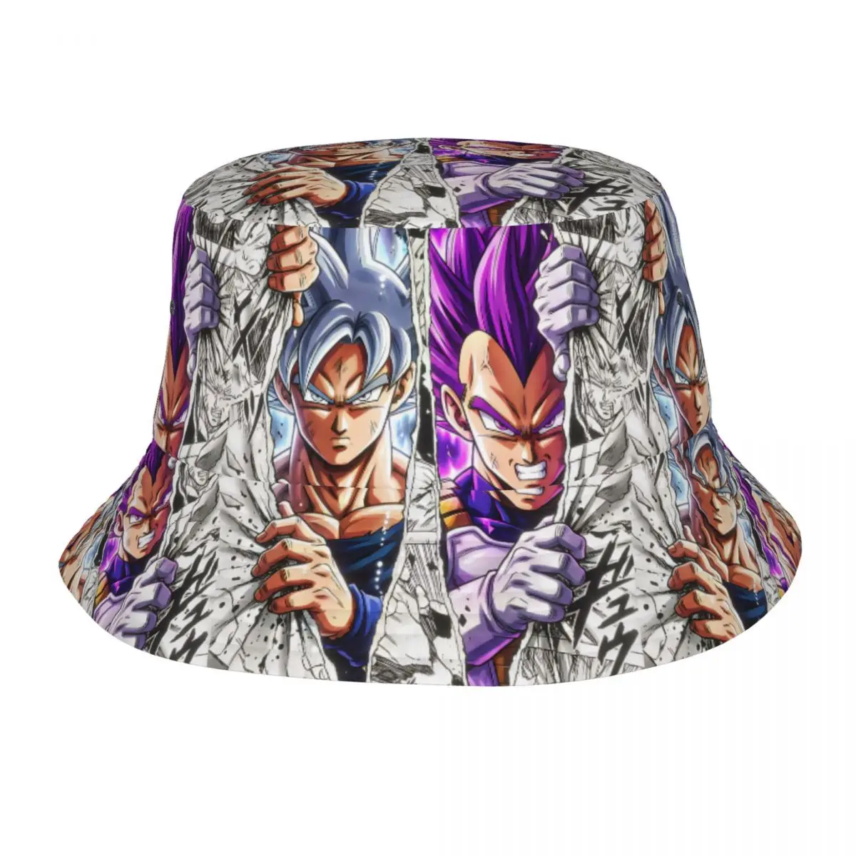 Teen Bucket Hats Dragon Ball Vegeta Goku Summer Travel Outdoor Sports Fishing Fisherman Hat Out Of The Comic Bob Hat Gift