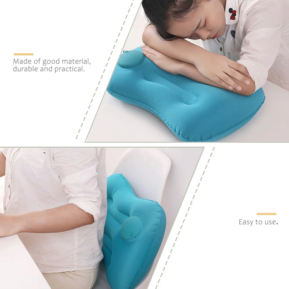 

Portable Inflatable Camping Pillow Foldable Lightweight Travel Inflatable Pillow Comfortable Ergonomic Neck Support for Outdoor