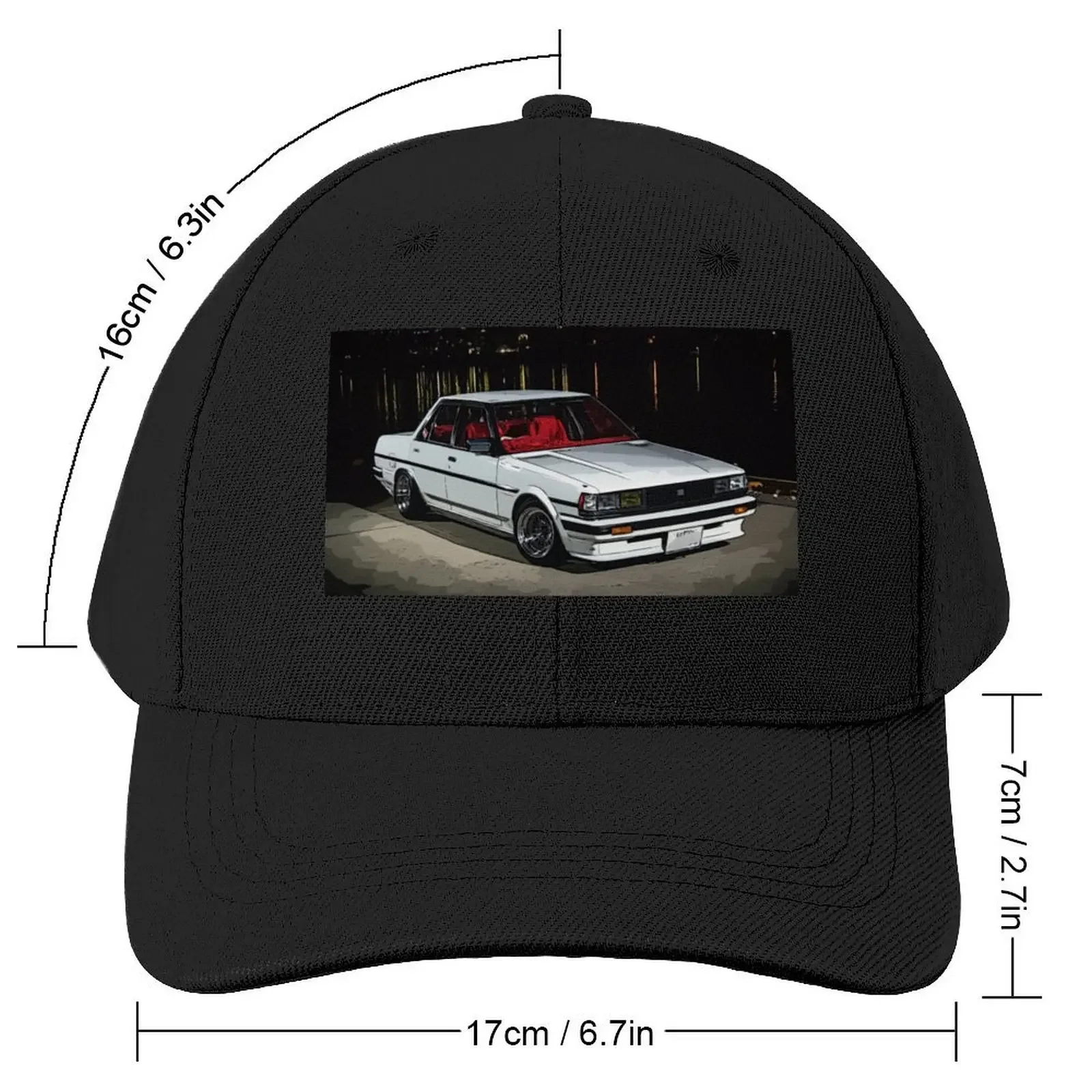 80's Classic Oldschool JDM Sedan Cressida Baseball Cap Sunscreen Hat Man For The Sun Ball Cap Women's Beach Men's