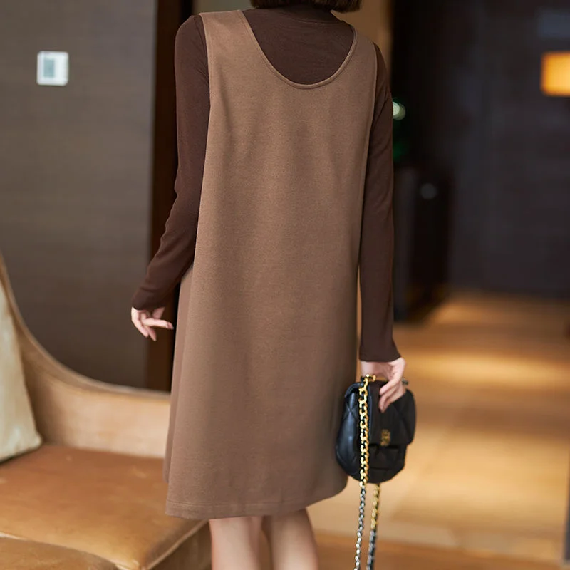 

Лидер продаж, женские комплекты с милым ремешком, мини-платье, топы, осенние универсальные комплекты в консервативном корейском стиле, женские комплекты из 2 предметов, элегантные Harajuku