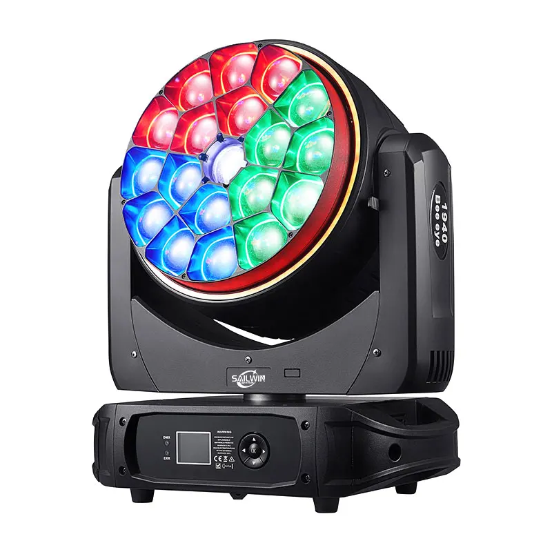 High Power Bee Eye Moving Head 19*40W K20 Led Zoom Wash Moving Head Disco Light Rotation Lens Big Wash Bee Eye For Event Party