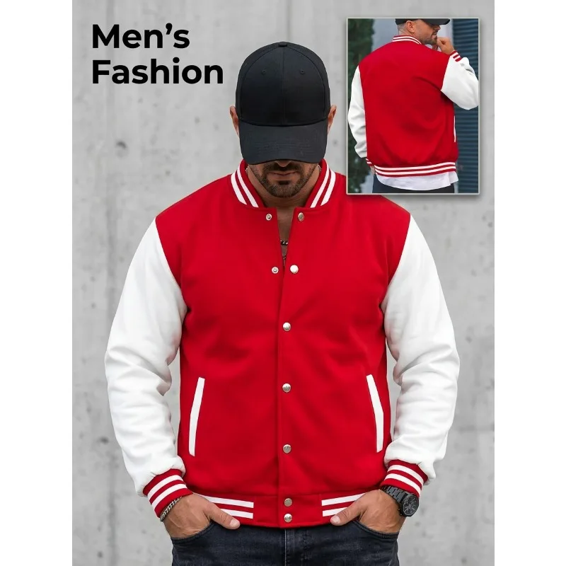 Men's work jacket, spring men's baseball jacket, stylish and handsome multifunctional jacket, a must-have for fashionable men