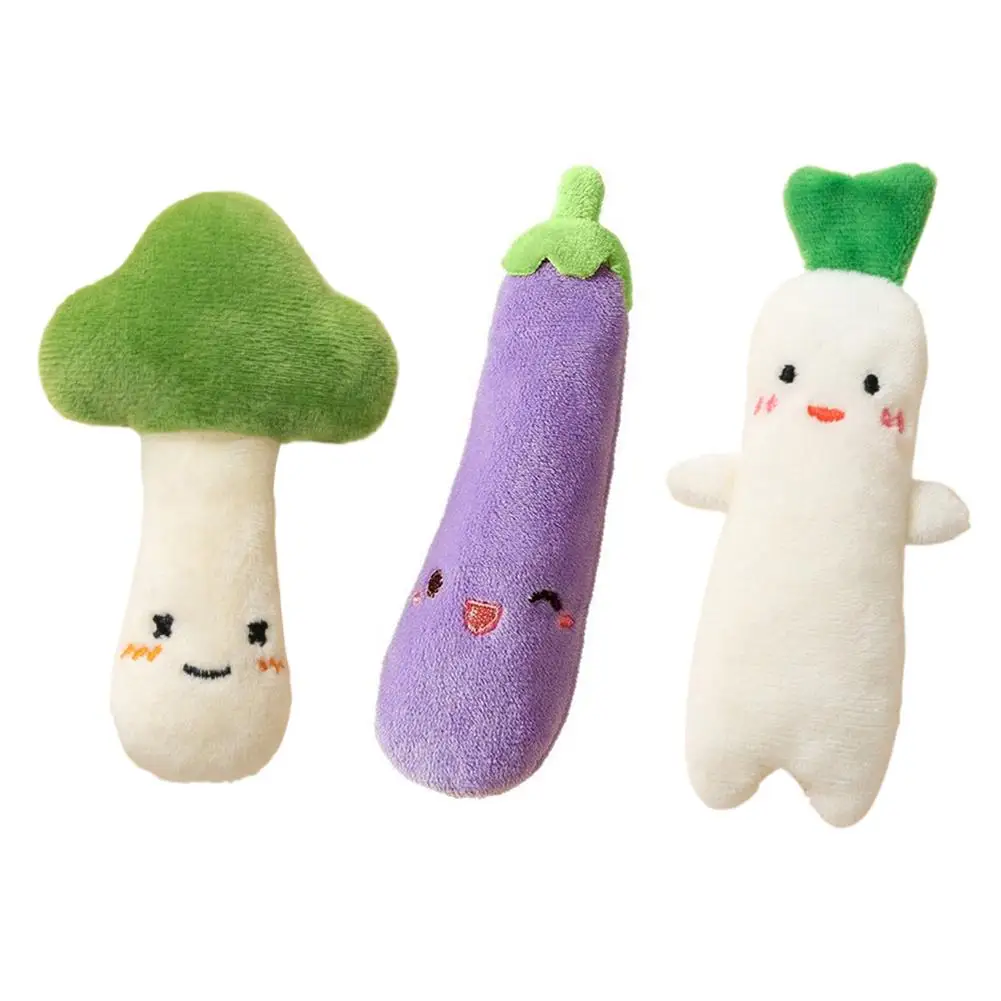 Cartoon Vegetables Design Toy Stuffed Plush Carrot Anti-startle Baby Comfort Hand-held Toy Cute Sleep Soothers Toy