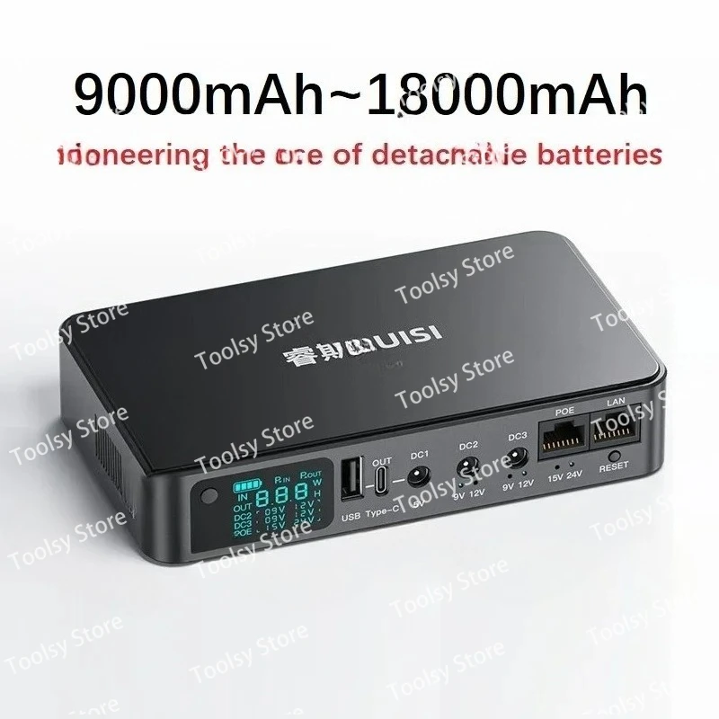 Mini UPS Uninterruptible Power Supply Router Light Cat Monitoring Battery Life DC Backup Mobile Power Supply 5V9V12V