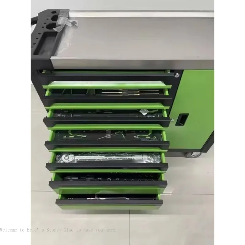 CE 2025 New Steel Tool Chest Storage Cabinet Trolley Cart with 200 PCS Mechanic Tool Kit for Workshop