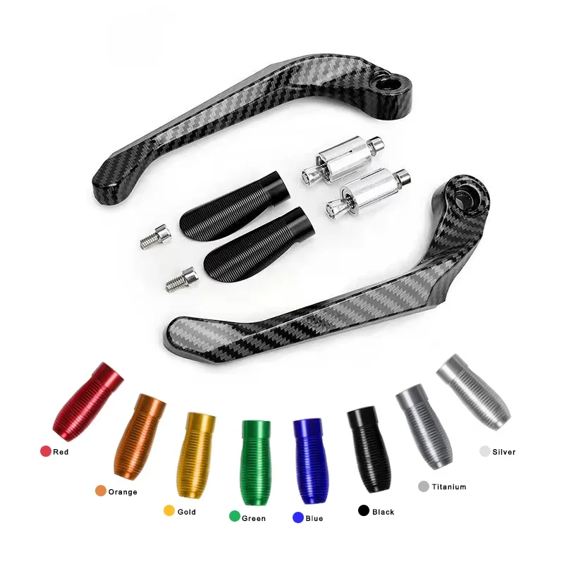 Motorcycle Carbon Fiber Handlebar Brake & Clutch Lever Protection Handguard Shield and Protector Gear Modification Accessories view 5