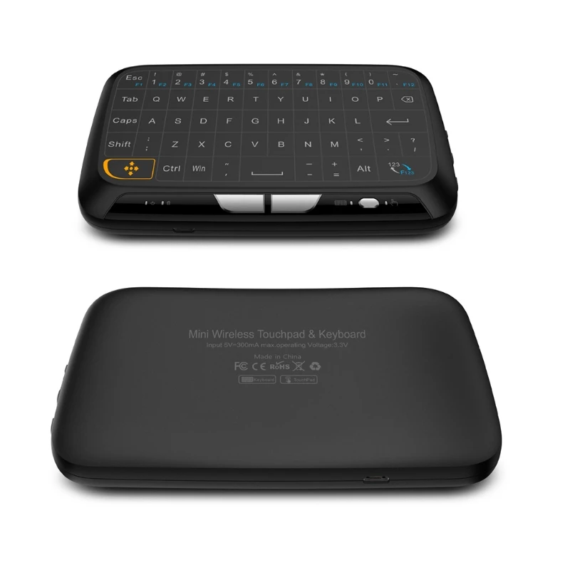 h18 Wireless Air Mouse Mini klawiatura Pełny ekran dla klawiatury dotykowej 2,4 GHz Funkcja touchpada dla Dropship