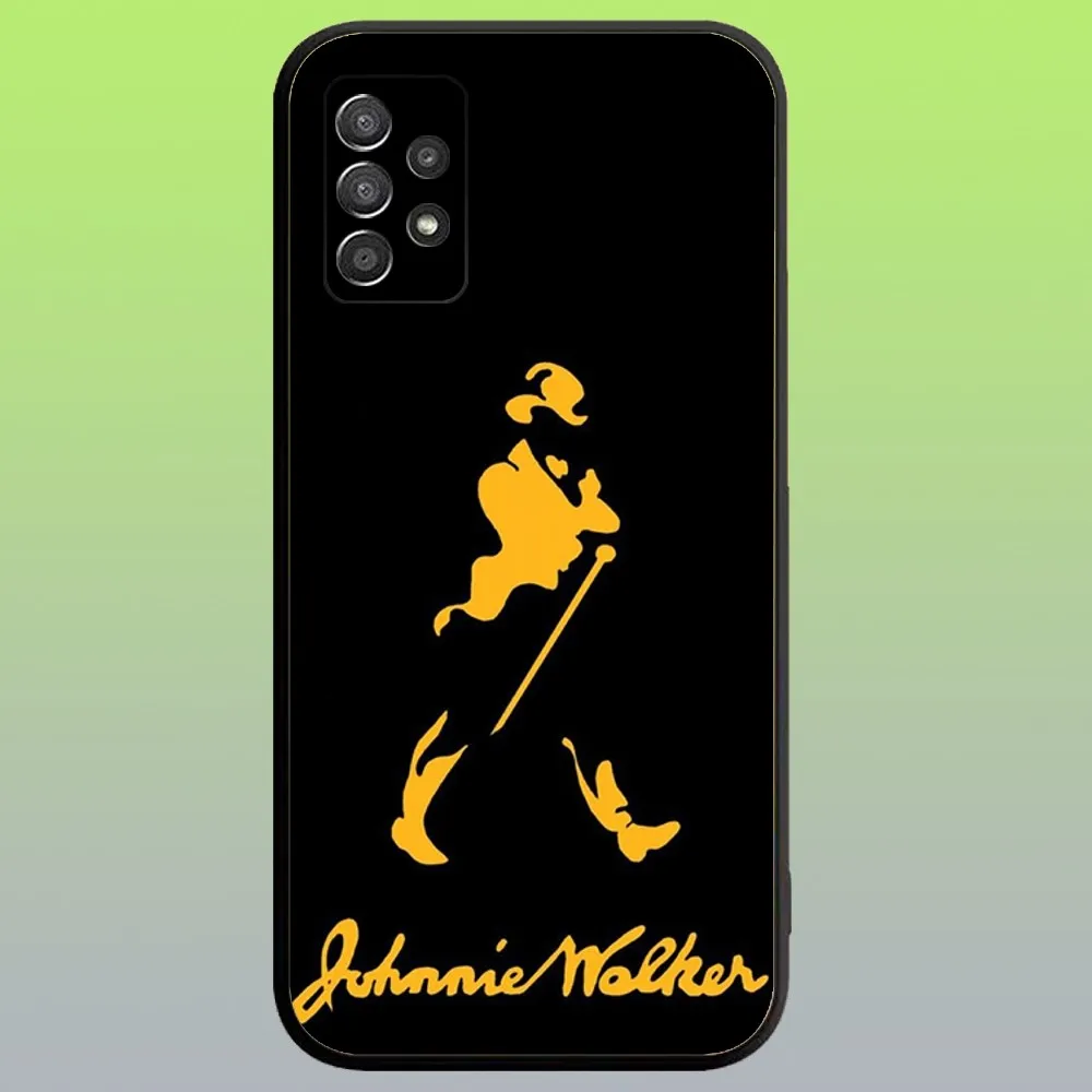 J-Johnnie W-Walker Logo Phone Case For Samsung Galaxy A20,A21s,A22,A31,A32,A52,A53,A72,73,A80,A91 Soft Black Cover