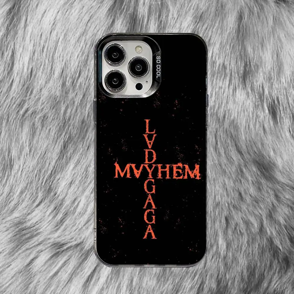 Lady gaga mayhem killah capa de telefone para iphone 16,15,14,13,12,11,8,7, pro, max, plus, mini,xs, se anti queda preto fosco duro