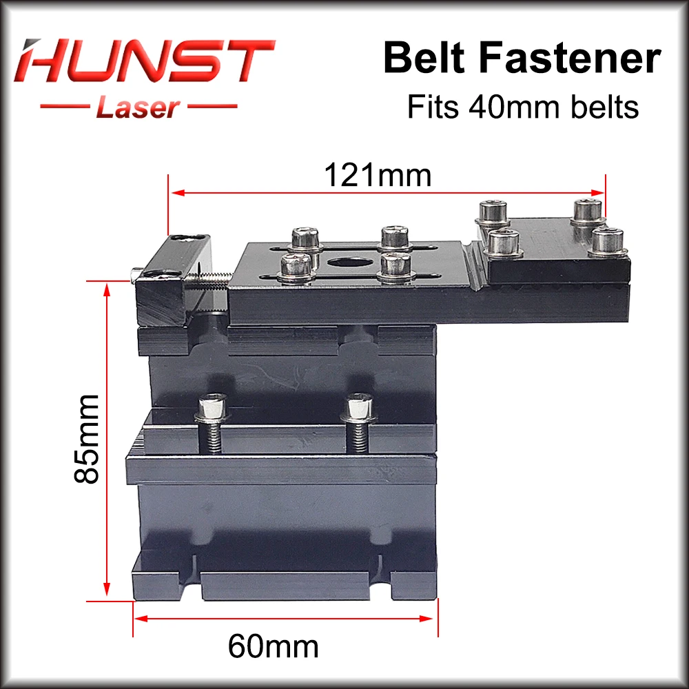 Hunst Belt Fastener For Width 40MM Open-Ended Timing Belt Transmission Belts For X/Y Axis Hardware Tools Machine Parts
