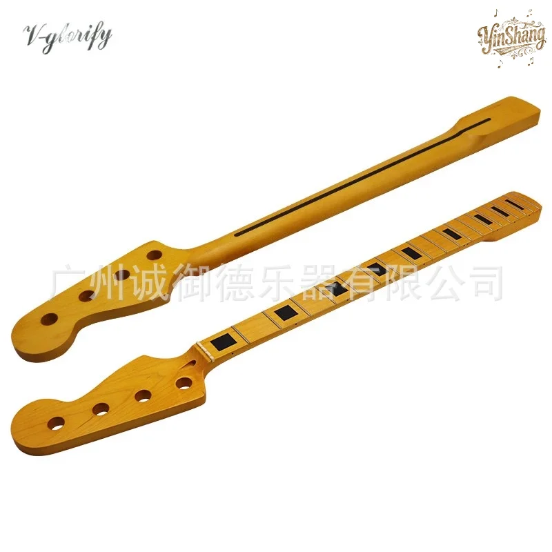 

4 string bass electric guitar neck handle matte 20 fret block product record electric bass handle DIY