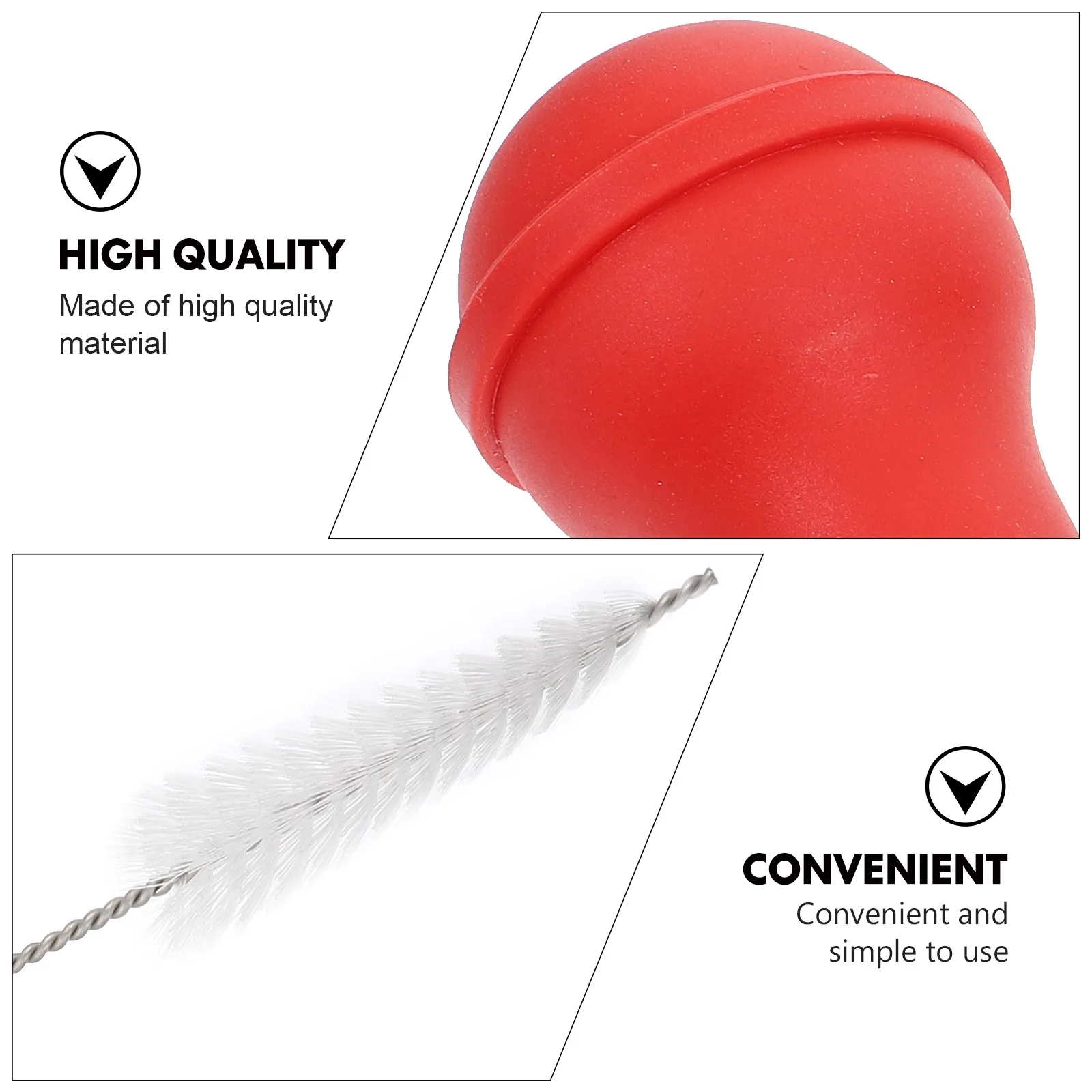 

1Set Premium Turkey Baster Syringe with Flexible Silicone Head for Barbecue Roasting Baking Outdoor Grilling Cooking Injector