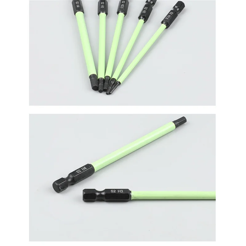 

AB11-10PCS Magnetic Hex Head Allen Wrench Drill Bits Set Hex Shank Hole Opener For Precise Drilling