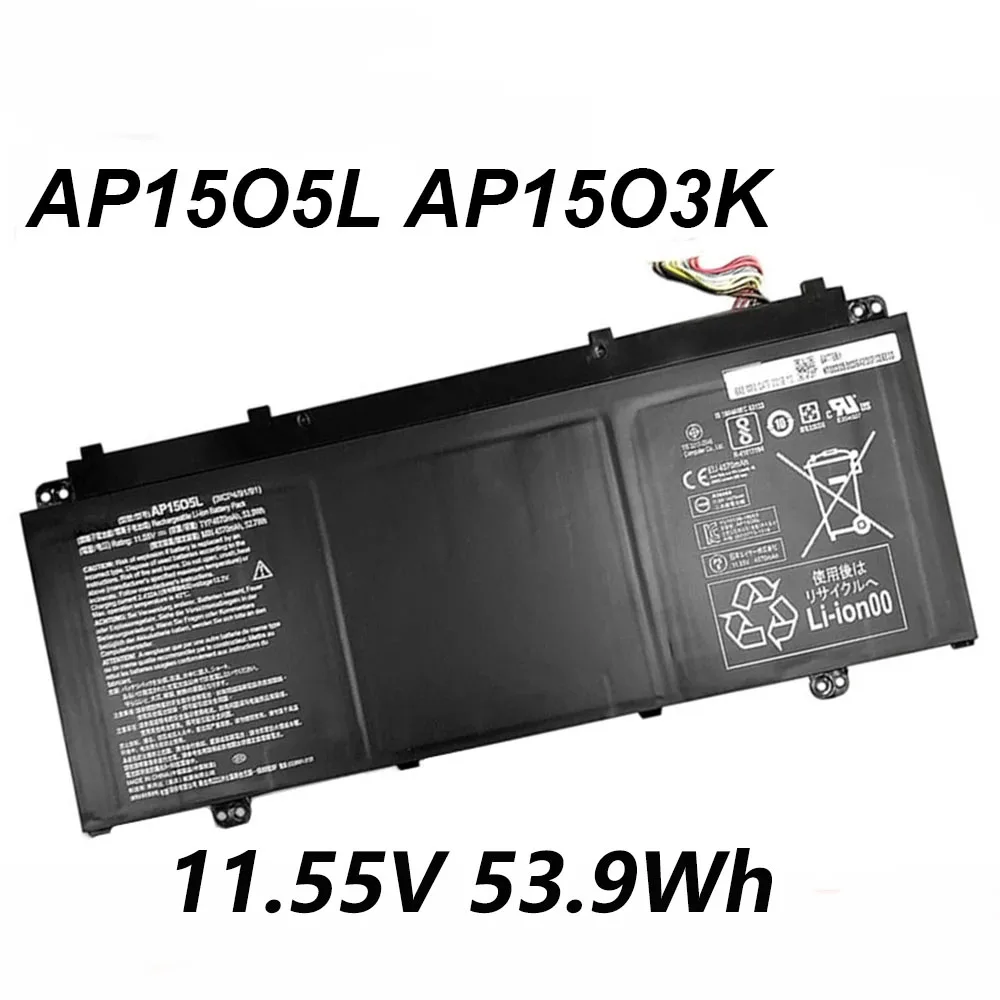 AP15O5L AP15O3K 11.55V 53.9Wh Laptop Battery For Acer Chromebook R13 CB5-312T Aspire S5-371 S5-371-52JR SF514-51 Series ﻿