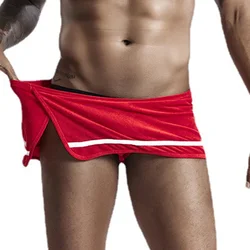 Mens Sport Side Split Shorts Moisture Wicking Elastic Panties  Built-in Pouch Jock Shirt Thong Underwear Comfort Fit Underpants