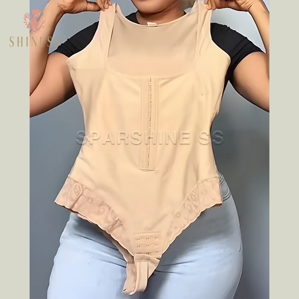 

Fajas Colombianas Full Body Shaper Postpartum Stage 2 Slimming Sheath Shaperwear Open Bust Bodysuit Reducing Shapers Girdles