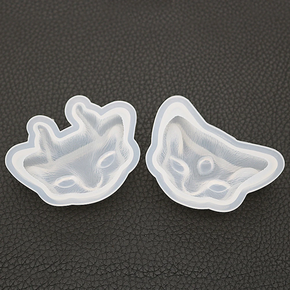 

6 Pcs Crystal Epoxy Mold Jewelry Molds Pearlescent Silicone Pendant DIY White Making