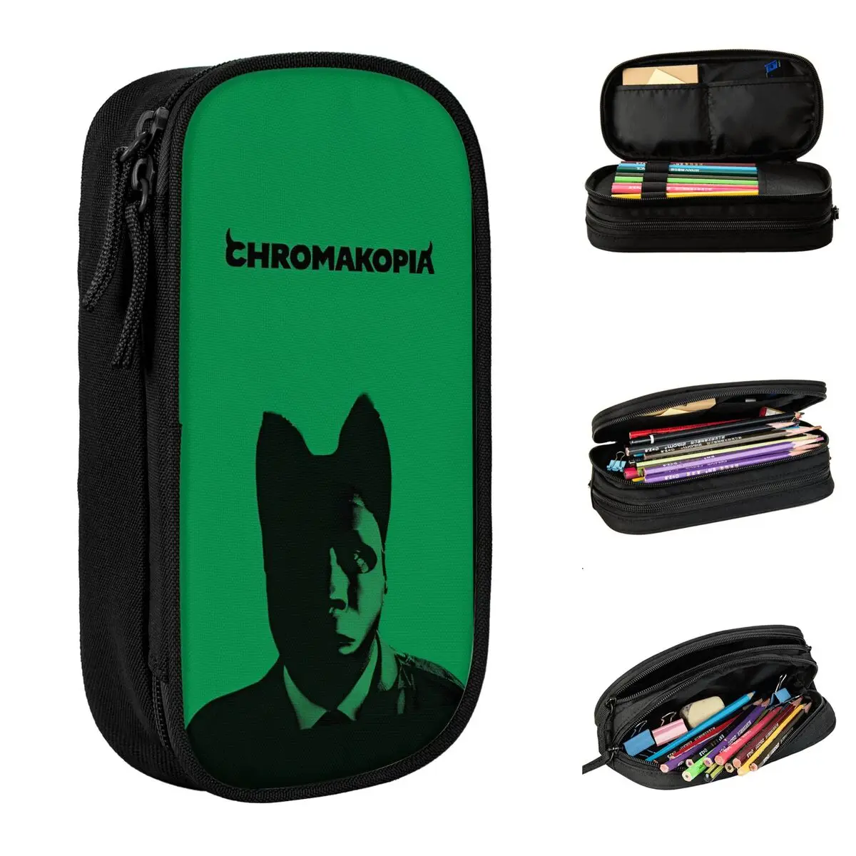 Tylers The Creator Chromakopia Tour 2024 Pencil Cases Rapper Pen Box Bag Student Large Storage School Supplies Gift Pencil Pouch