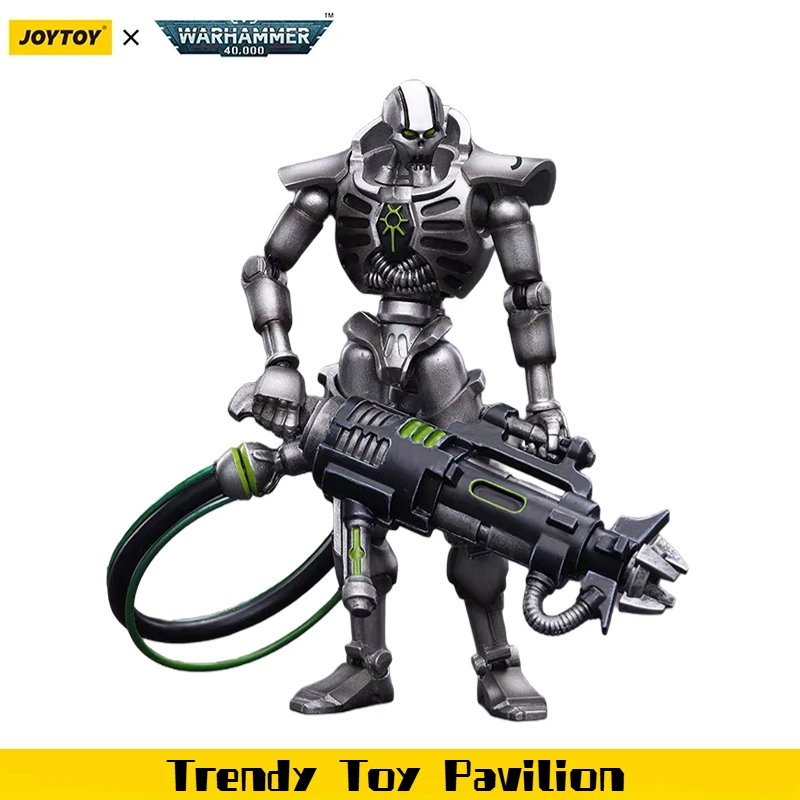 【JOYTOY】Warhammer 40K Necrons Sautekh Dynasty Lmmortal พร้อมปืน Tesla Carbine ขนาด 1/18 โมเดลฟิกเกอร์ของเล่น