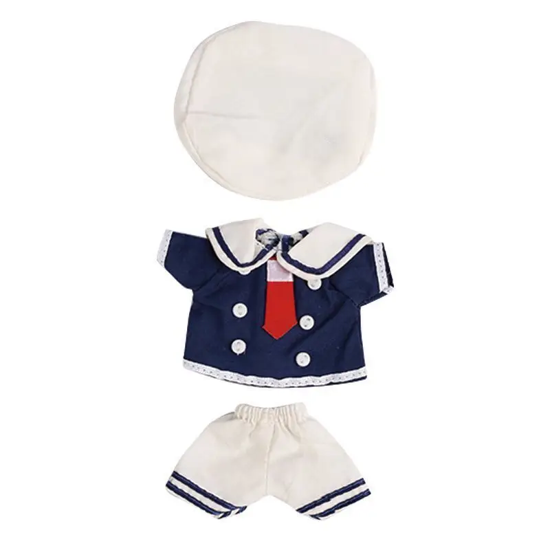 2025 New OB11 JK Sailor Suit Dress for GSC YMY BJD Dolls Unisex Outfit Costume Clothes 1/12 Scale Toy Doll Accessories