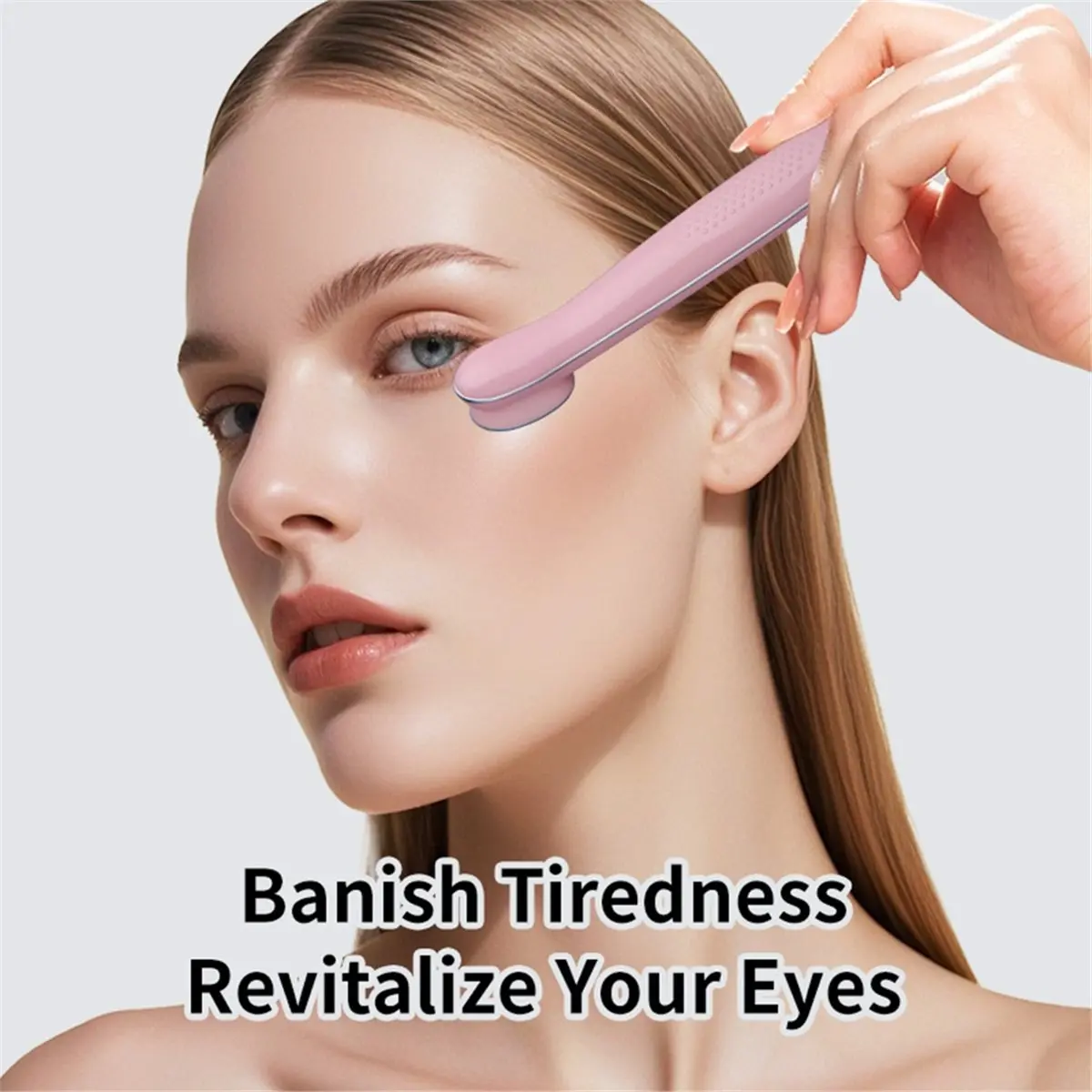 VALUE/MONEY Eye Massager Wand with Heat and Vibration, Heating Eye Care Tool for Dark Circles, Puffiness, Fine Lines, Wrinkles