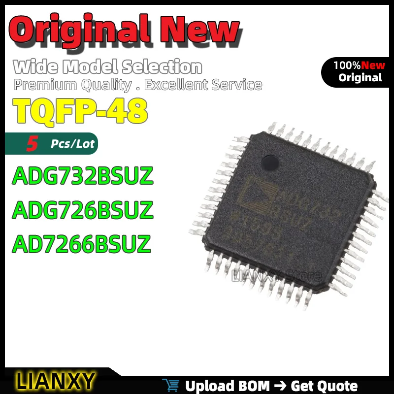 5pcs TQFP-48 ADG732BSUZ ADG726BSUZ AD7266BSUZ Analog Multiplexer New Original