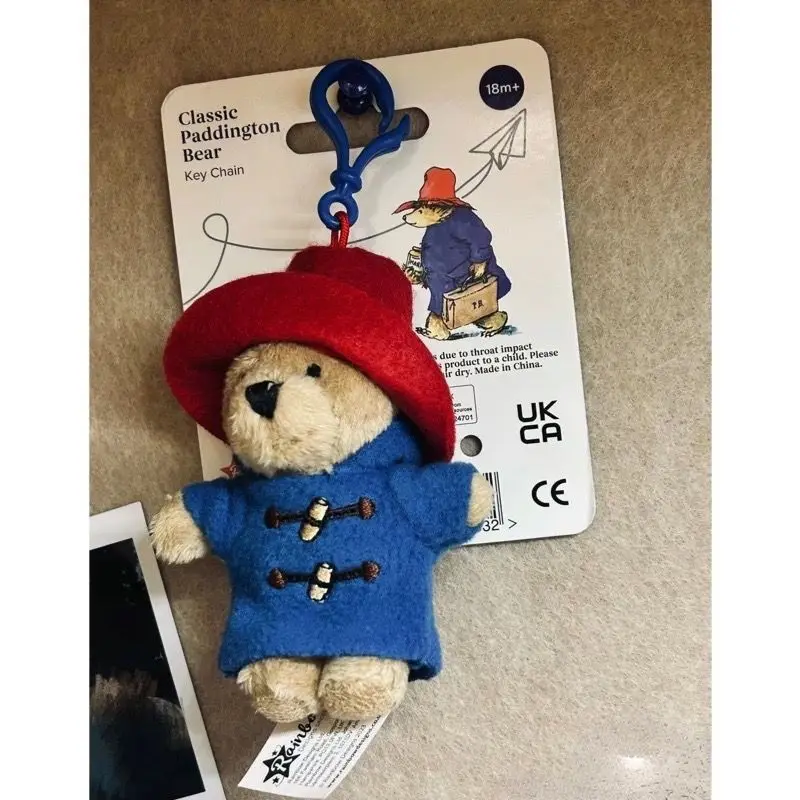 8 cm Groot-Brittannië Paddington Bear pluche poppen Kawaii Kleine Beer Gevulde Poppen Hoge Kwaliteit Kinderen Kerst Verjaardagscadeautjes