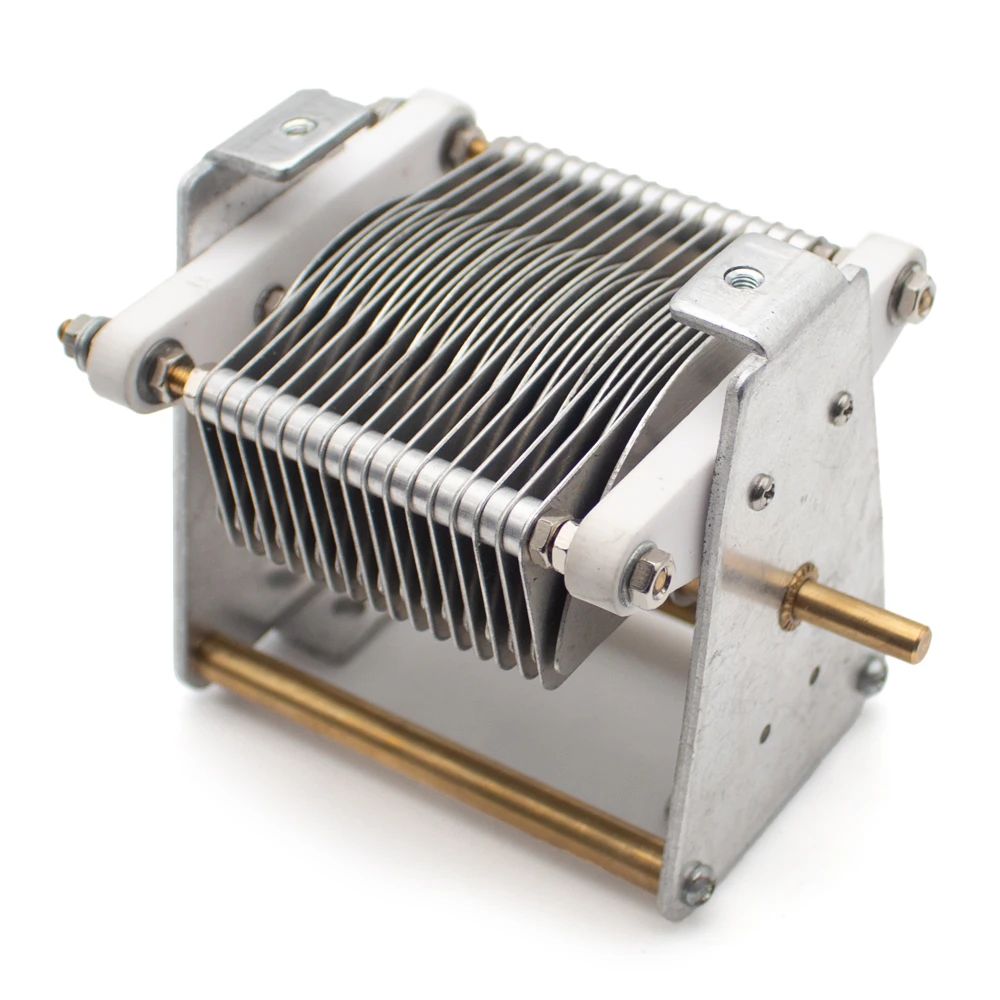500PF Variable Air Capacitor, 20-500P Adjustable Single Section Air Dielectric Variable Capacitor