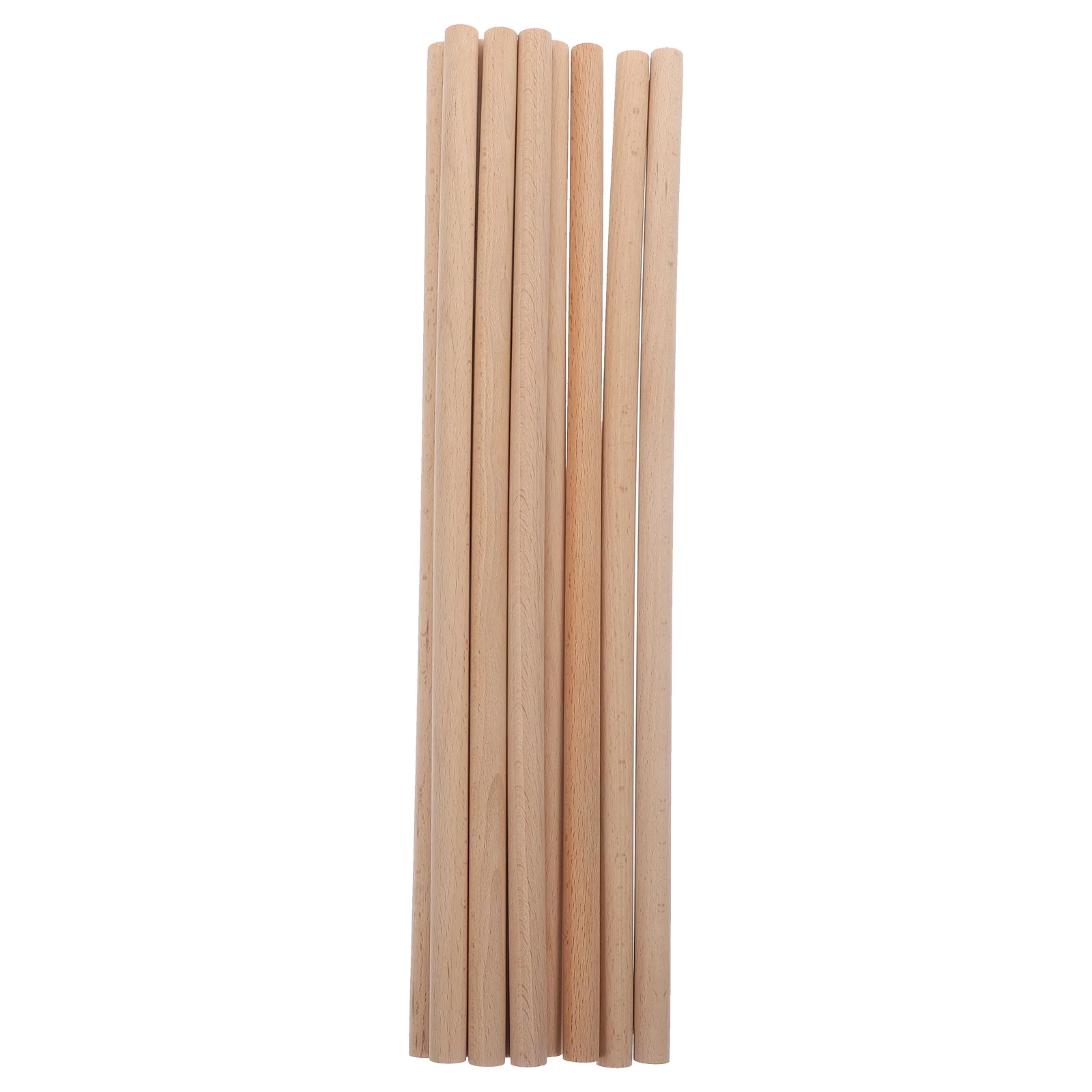 

10 Pcs Wood Stick Making Materials DIY Craft Wooden Drumstick Dowel Rod Suite Bundle Strip Child