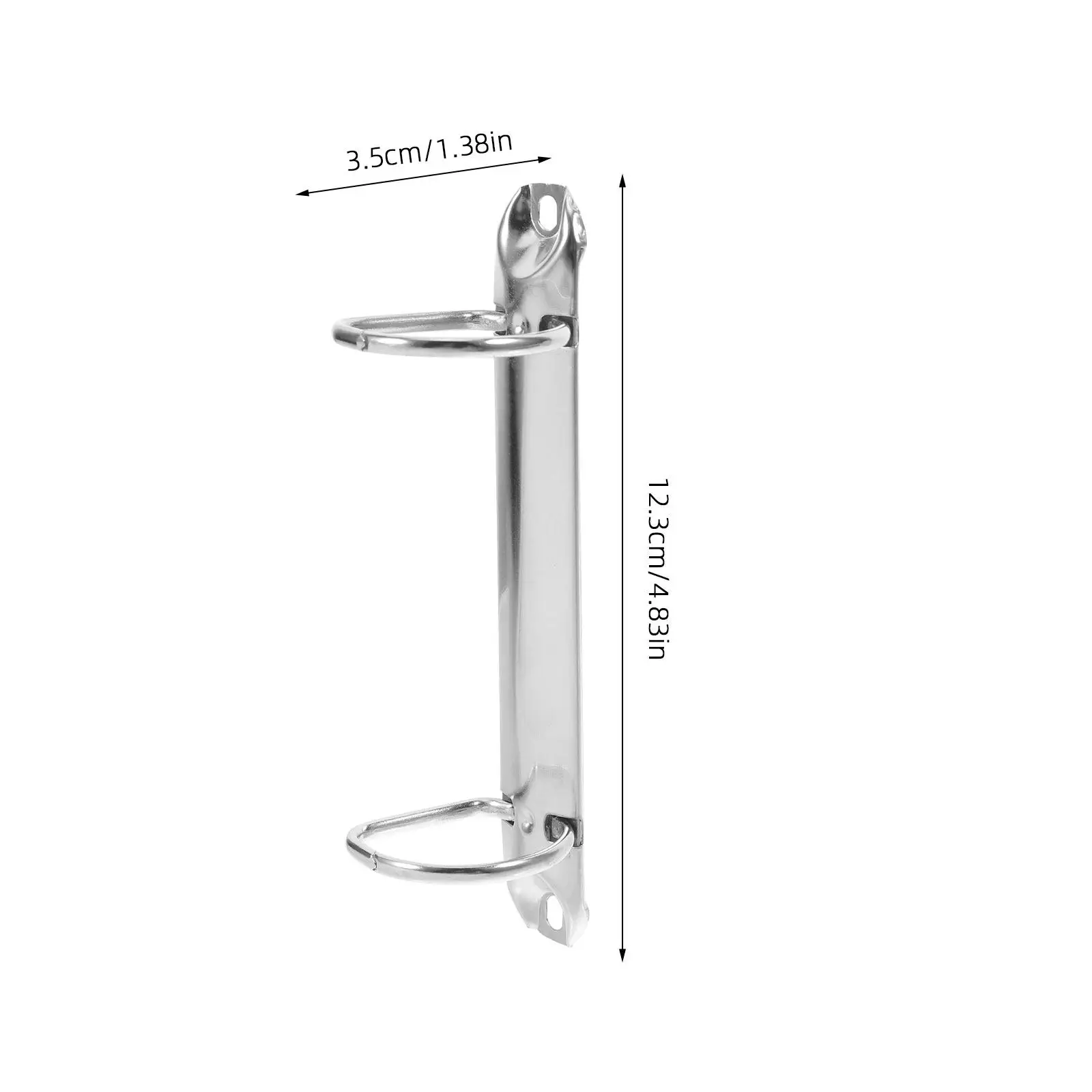 DIY Loose Leaf Binder Rings 2-Ring Zinc Alloy Scrapbook Notebook Parts Portable Stylish Office School Use Small Ring Binder