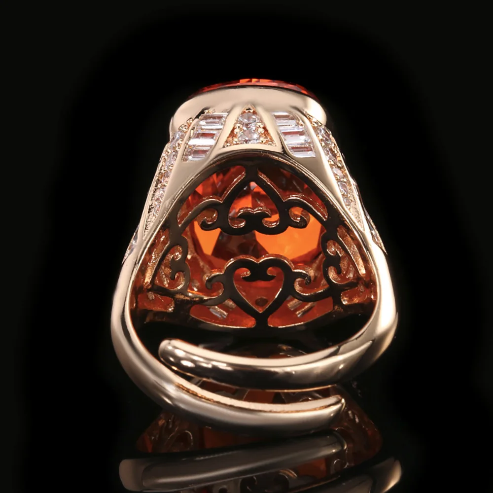 2025 جديد فاخر 12*16 مللي متر روبي الوردي الكوارتز توباز جمشت خواتم مختبر الماس حفلة غرامة مجوهرات للنساء Famale اكسسوارات هدية #4