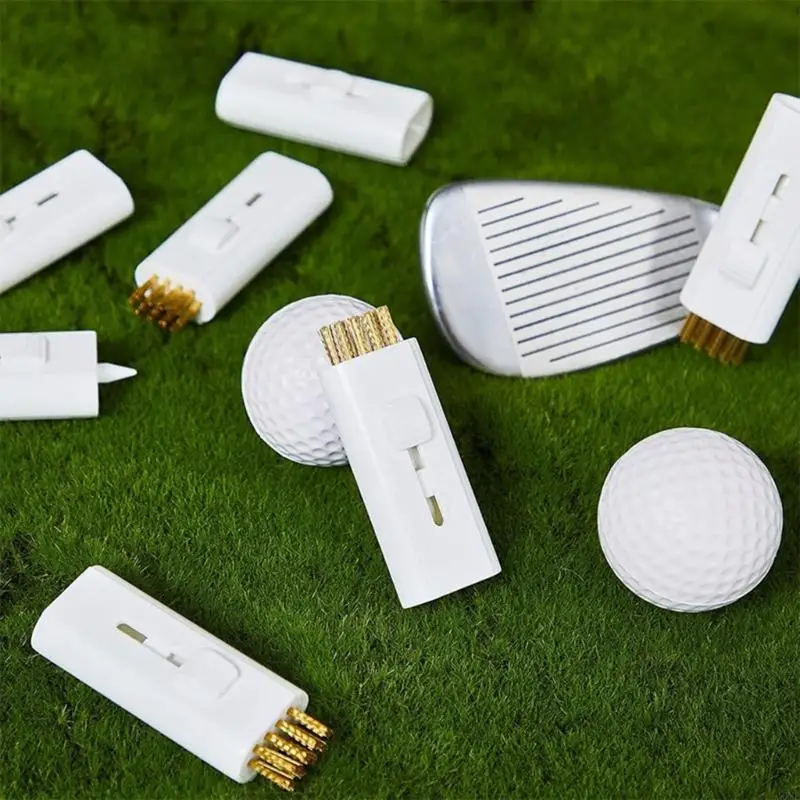 Golf Accessories Cleaning Tool for Club Maintenance, Compact 5.9in Brush with Wire Bristle and ABS Handle Care JOME