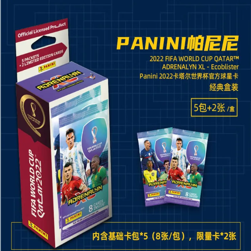 2022 Panini Card Qatar World Cup Official Collection Card Blind Box Bag Collection Brand Toy Basic Card Bag