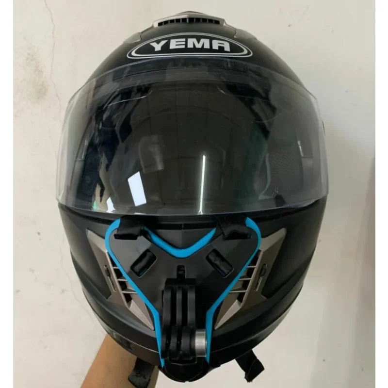 الذهاب برو خوذة الذقن حزام جبل ، تعديل دراجة نارية خوذة تسخير حزام ل GoPro 11/10/9/8/7/6/Sj4000 // DJI oomo/Akaso/Apeman