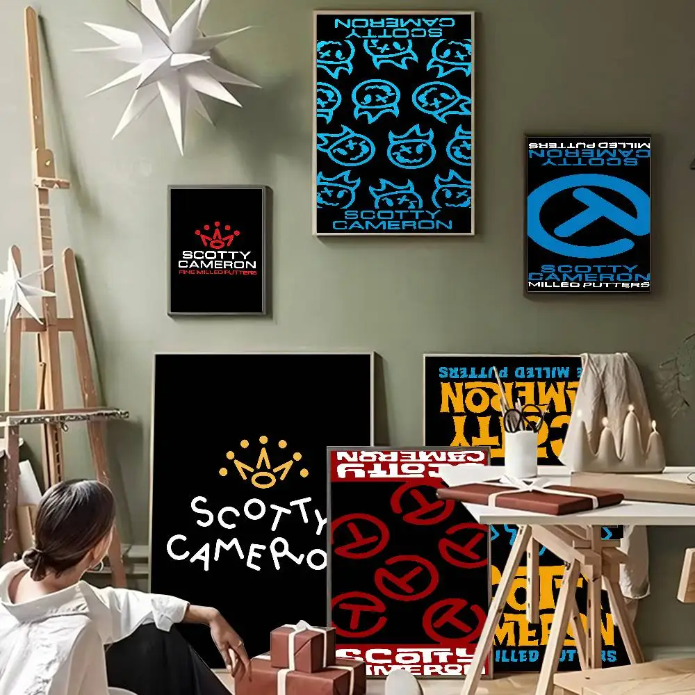 Brand S-Scotty C-Cameron Logo Fashion Anime Posters Sticky HD Quality Wall Art Retro Posters for Home Kawaii Room Decor